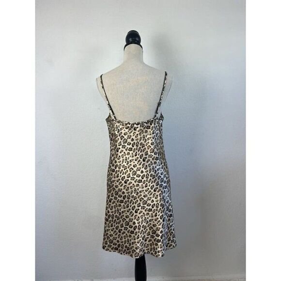 Valerie Stevens Vintage Satin Animal Print Cheers Kimono Robe & Slip Dress Med - Picture 5 of 11